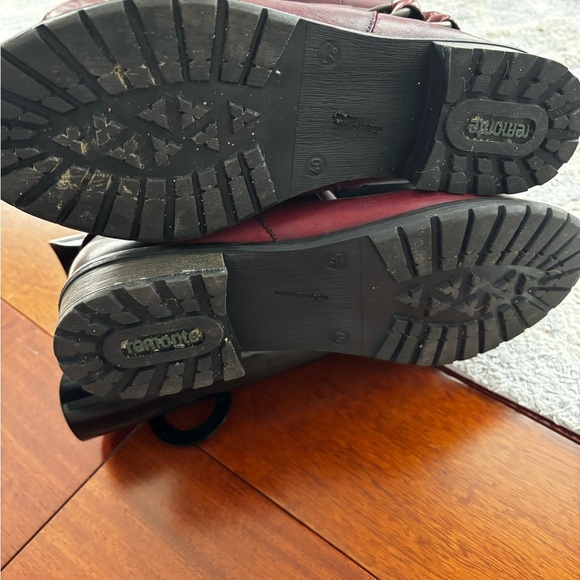 Remonte Deep Red Knee-High Winter Boots - Picture 7 of 8